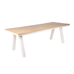 CDT10306-ID 2.3m Sand White Outdoor Dining Table - Natural