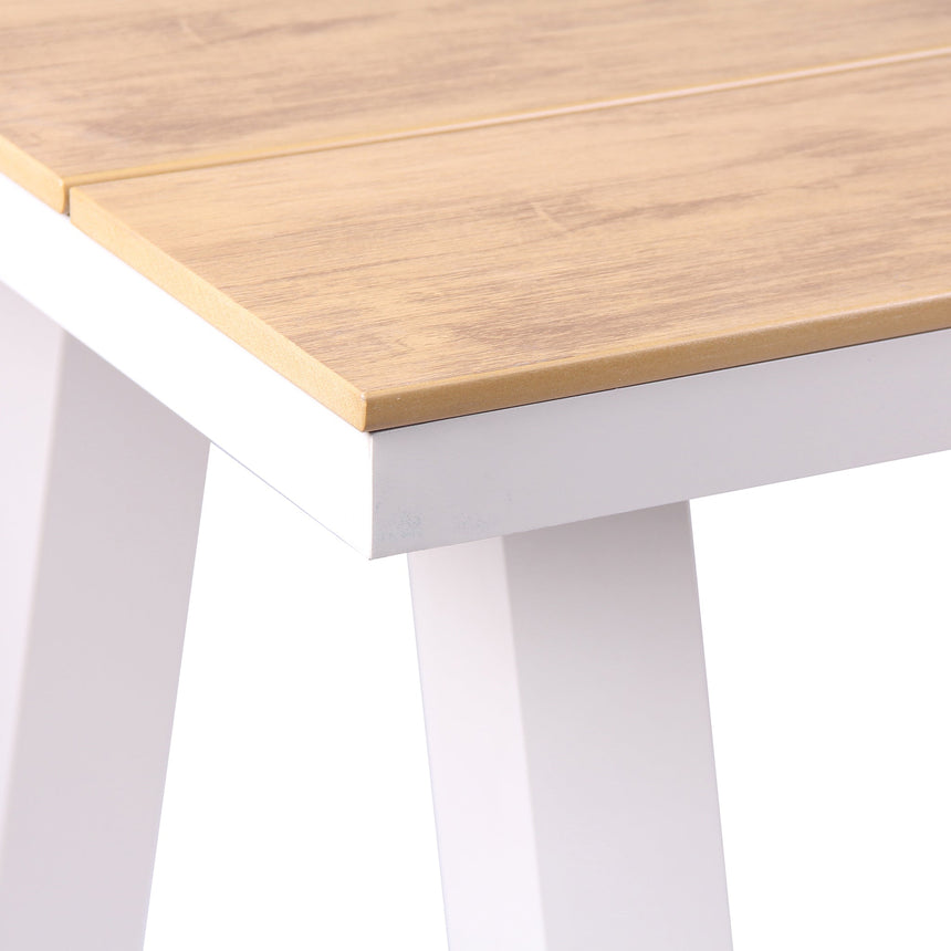 2.3m Sand White Outdoor Dining Table - Natural - View 4