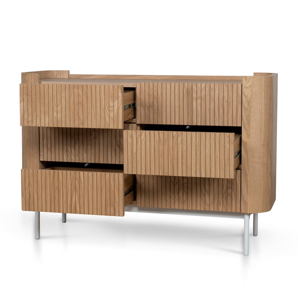 120cm Chest of Drawers | Natural | Myka Home - View 4