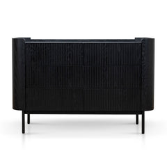 120cm Chest of Drawers | Full Black | Myka Home