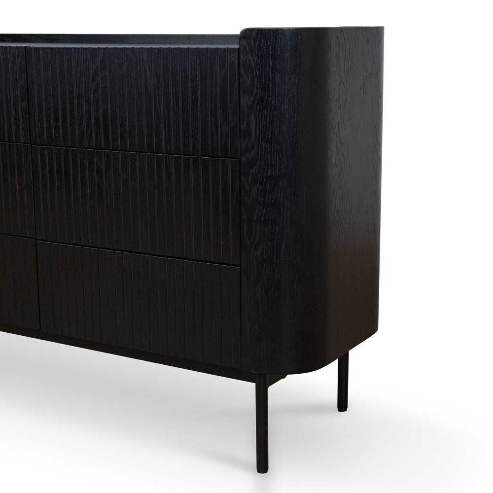120cm Chest of Drawers | Full Black | Myka Home - View 5