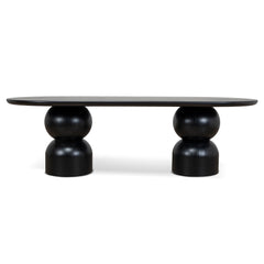 2.5m Dining Table | Full Black | Myka Home