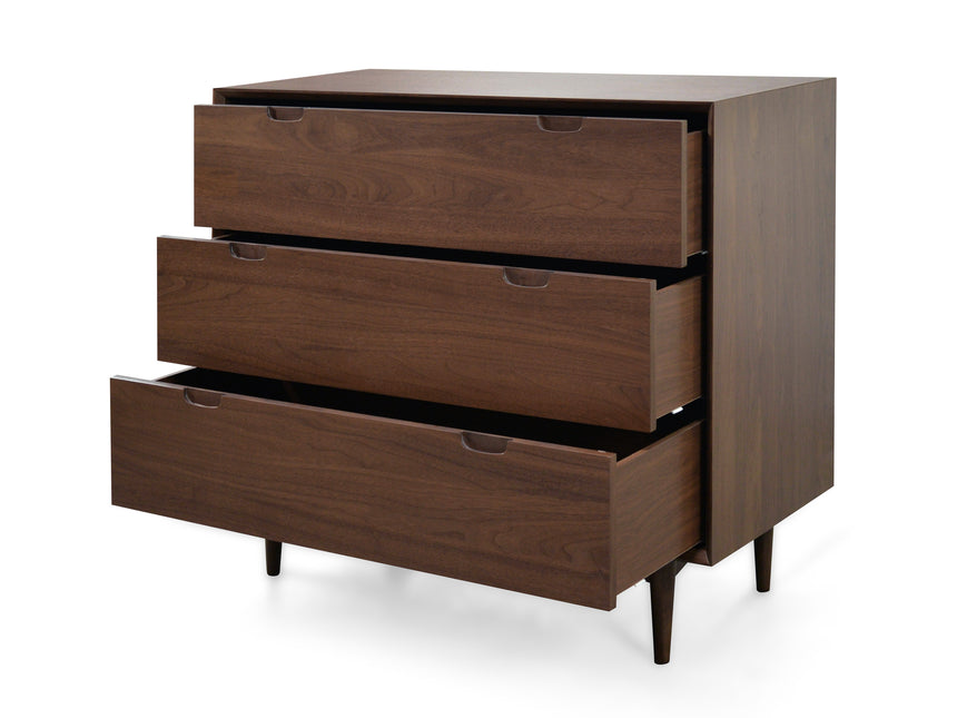 3 Drawer Chest - Walnut - View 3