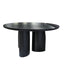 1.5M Round Dining Table | Full Black Oak | Myka Home