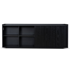 2m Sideboard Unit | Full Black | Myka Home