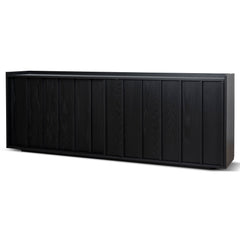 2m Sideboard Unit | Full Black | Myka Home