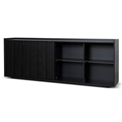 2m Sideboard Unit | Full Black | Myka Home