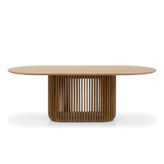 2.2m Oval Dining Table | Natural | Myka Home