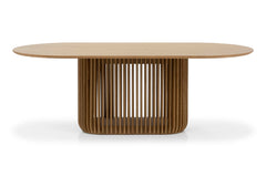 2.2m Oval Dining Table | Natural | Myka Home