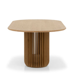 2.2m Oval Dining Table | Natural | Myka Home