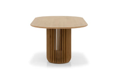 2.2m Oval Dining Table | Natural | Myka Home