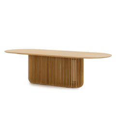2.8m Oval Dining Table | Natural | Myka Home