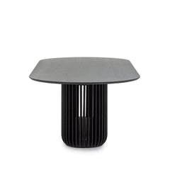 2.8m Oval Dining Table | Black Stain | Myka Home