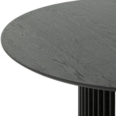 1.4m Round Dining Table | Black Stain | Myka Home