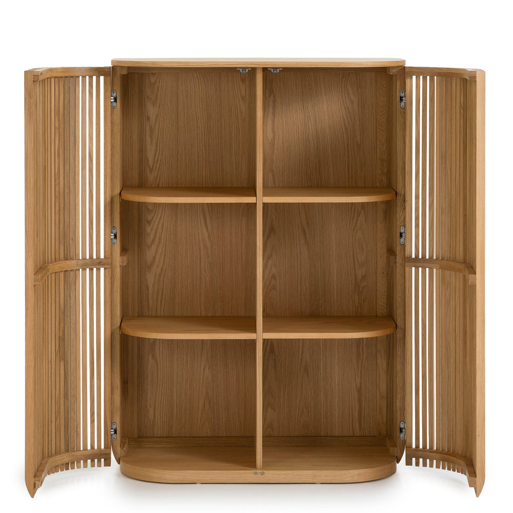 1.35m (H) High Board Unit | Natural | Myka Home - View 3