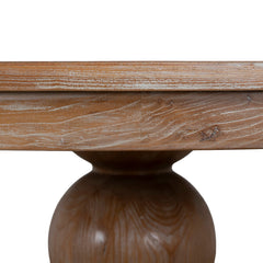120cm Round Elm Dining Table | Natural | Myka Home