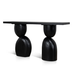160cm Elm Console Table | Full Black | Myka Home