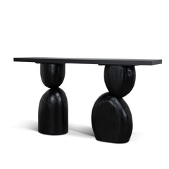 160cm Elm Console Table | Full Black | Myka Home