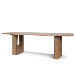 240cm Elm Dining Table | Natural | Myka Home