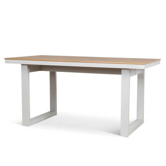 160cm Sand White Outdoor Dining Table | Natural | Myka Home
