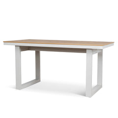 160cm Sand White Outdoor Dining Table | Natural | Myka Home