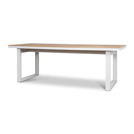2.3m Sand White Outdoor Dining Table | Natural | Myka Home