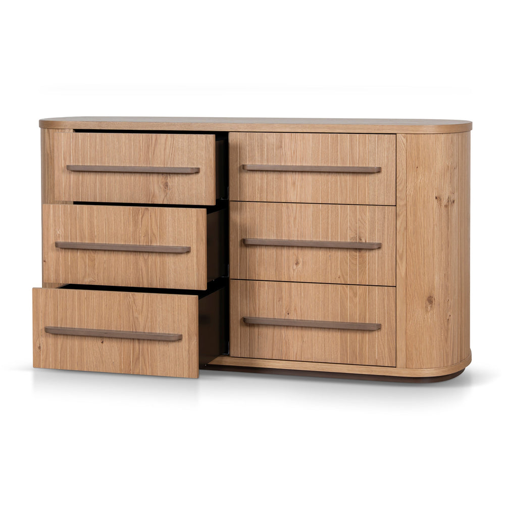 Chest of 6 Drawers | Knotty Oak | Myka Home - View 3
