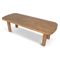 2.5m Outdoor Dining Table | Natural | Myka Home