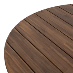 1.4m Round Outdoor Dining Table | Natural | Myka Home