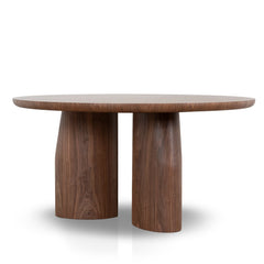 150cm Round Dining Table | Walnut | Myka Home