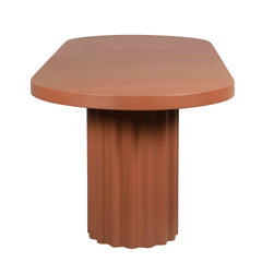 240cm Concrete Dining Table | Terracotta | Myka Home