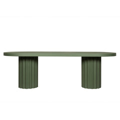 240cm Concrete Dining Table | Green | Myka Home