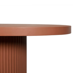 2m Concrete Oval Dining Table | Terracotta | Myka Home