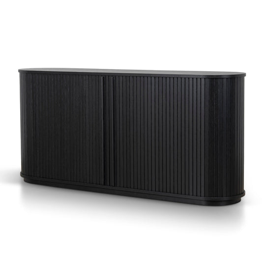 1.7M Wooden Buffets Unit | Full Black | Myka Home