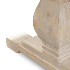 Ex Display - CDT2482 Dining Table 2.4m - Rustic White Washed