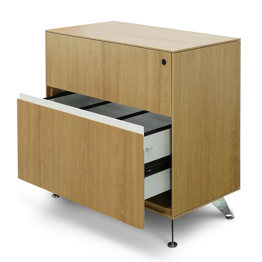 2 Drawer Lateral Filing Cabinet | Natural | Myka Home - View 5