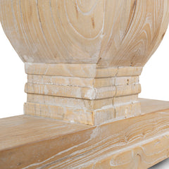 CDT511 198cm Dining Table - Rustic White Washed
