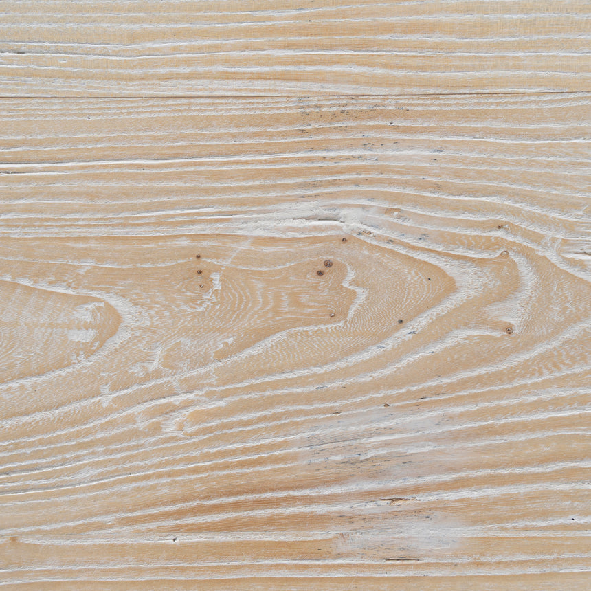 198cm Dining Table - Rustic White Washed - View 16