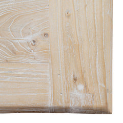 CDT511 198cm Dining Table - Rustic White Washed