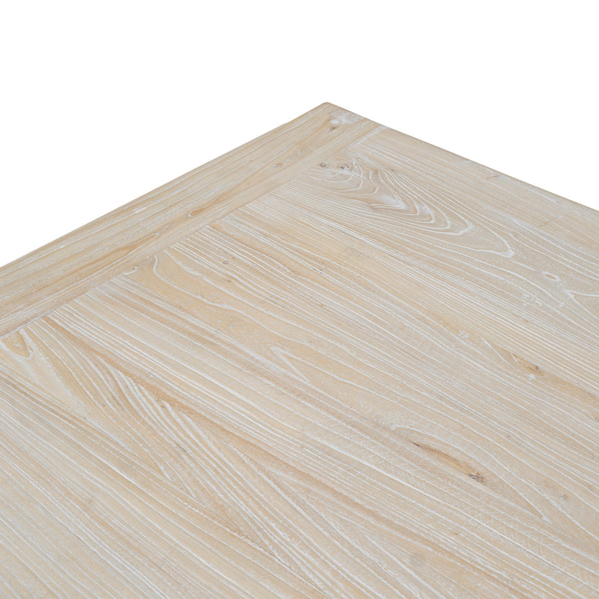 198cm Dining Table - Rustic White Washed - View 9