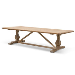 Ex Display - CDT514 Dining Table 3m - Rustic Natural - 120cm (W)