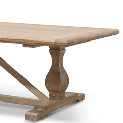 Ex Display - CDT514 Dining Table 3m - Rustic Natural - 120cm (W)