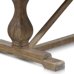 Ex Display - CDT514 Dining Table 3m - Rustic Natural - 120cm (W)
