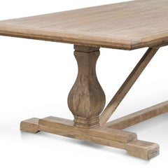 Ex Display - CDT514 Dining Table 3m - Rustic Natural - 120cm (W)