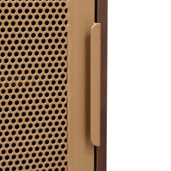 CDT6224-IG 1.45m Walnut Buffet Unit - Brass