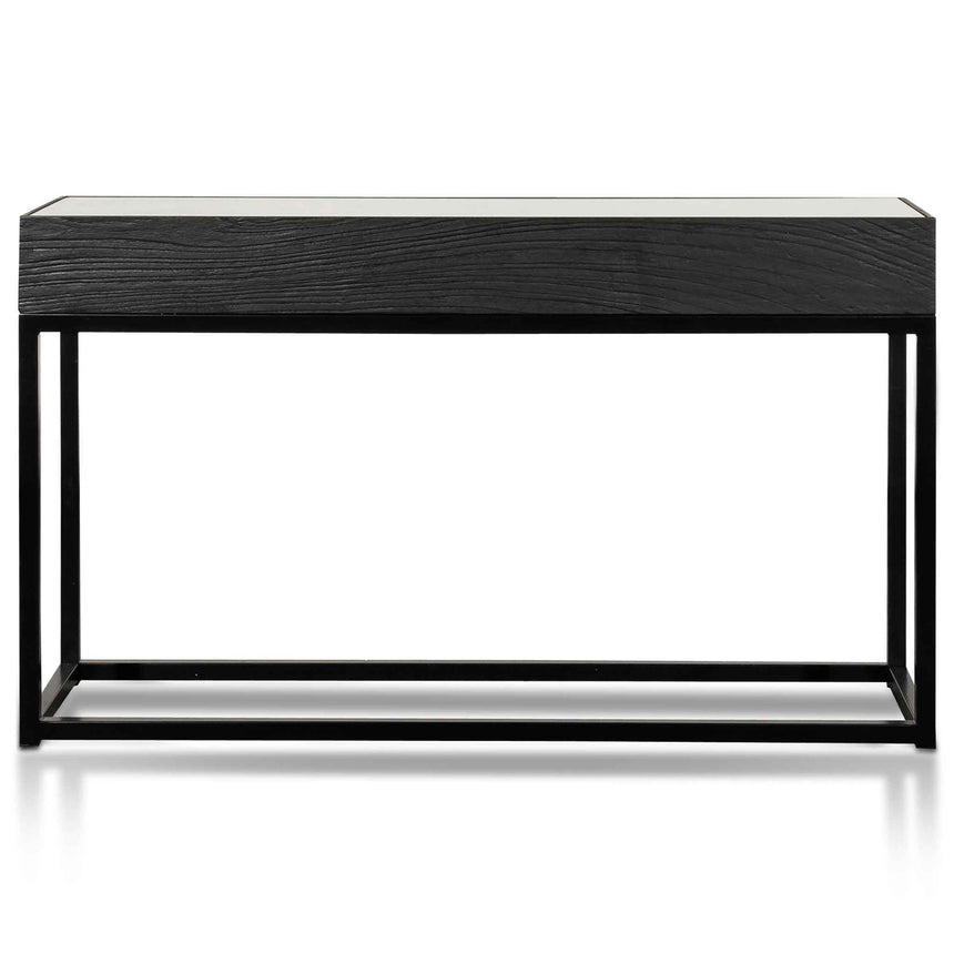 1.39m Reclaimed Console Table - Full Black - View 2