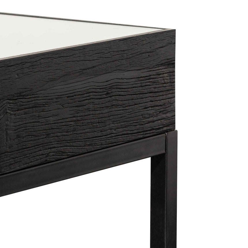 1.39m Reclaimed Console Table - Full Black - View 4