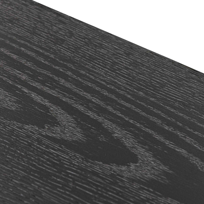 1.6m Console Table - Textured Espresso Black - View 5