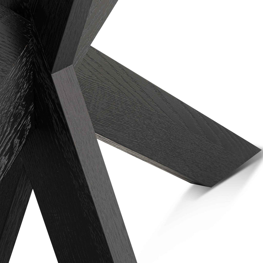 1.6m Console Table - Textured Espresso Black - View 7