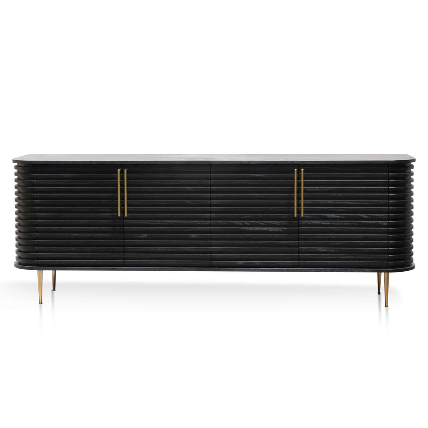 2.2m Buffet Unit - Textured Espresso Black - View 2